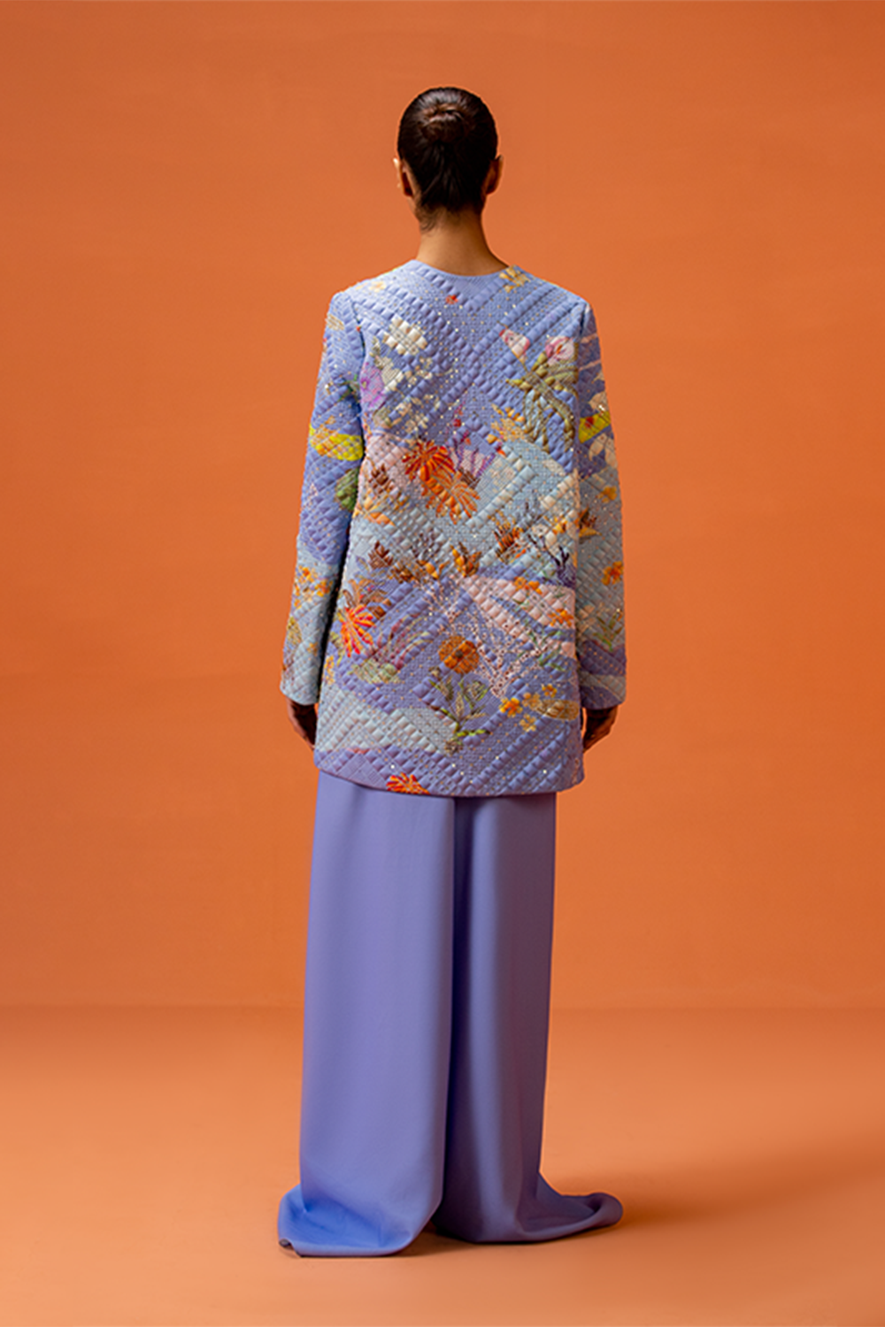 Banana palm Quilted Jacket Set