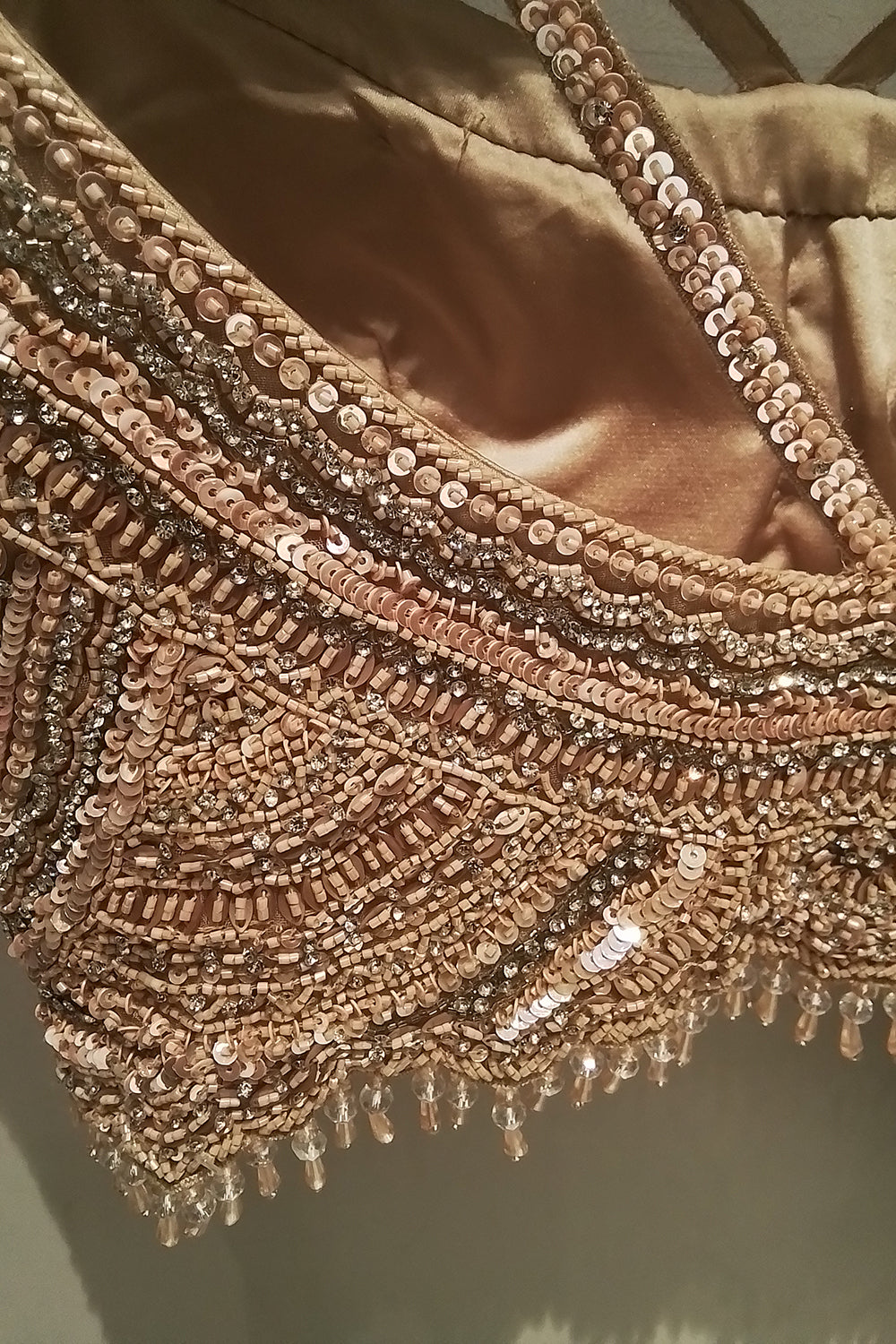 Beige Georgette Ombre Saree With Belt