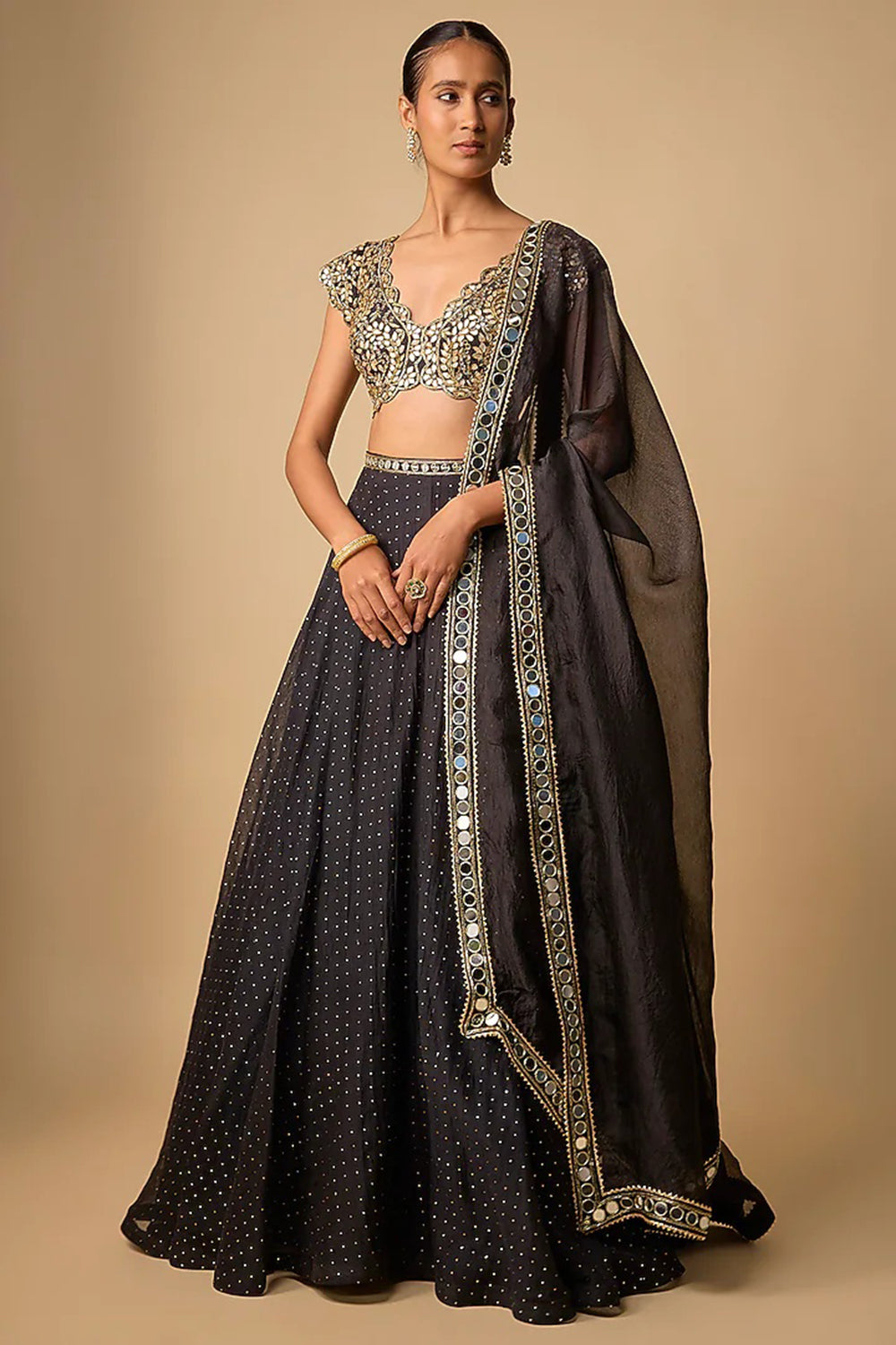 Black Lehenga Set
