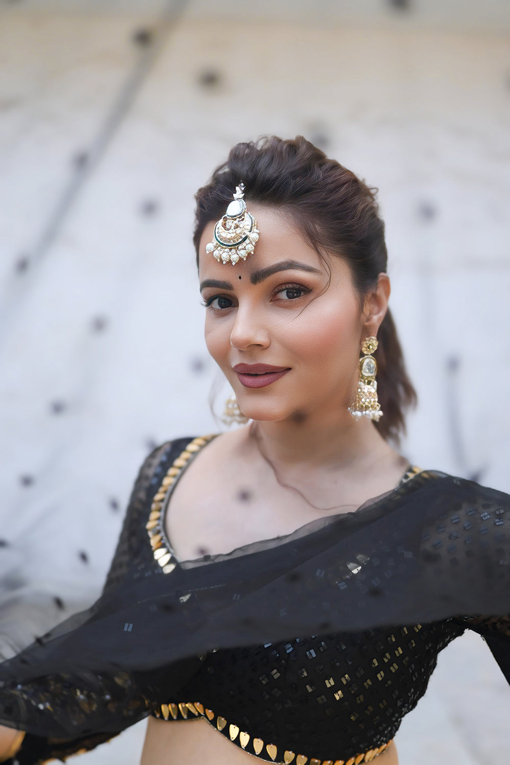 Black  Lehenga Set