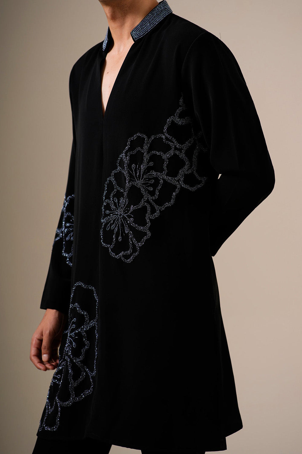 Black Mirage Kurta Set