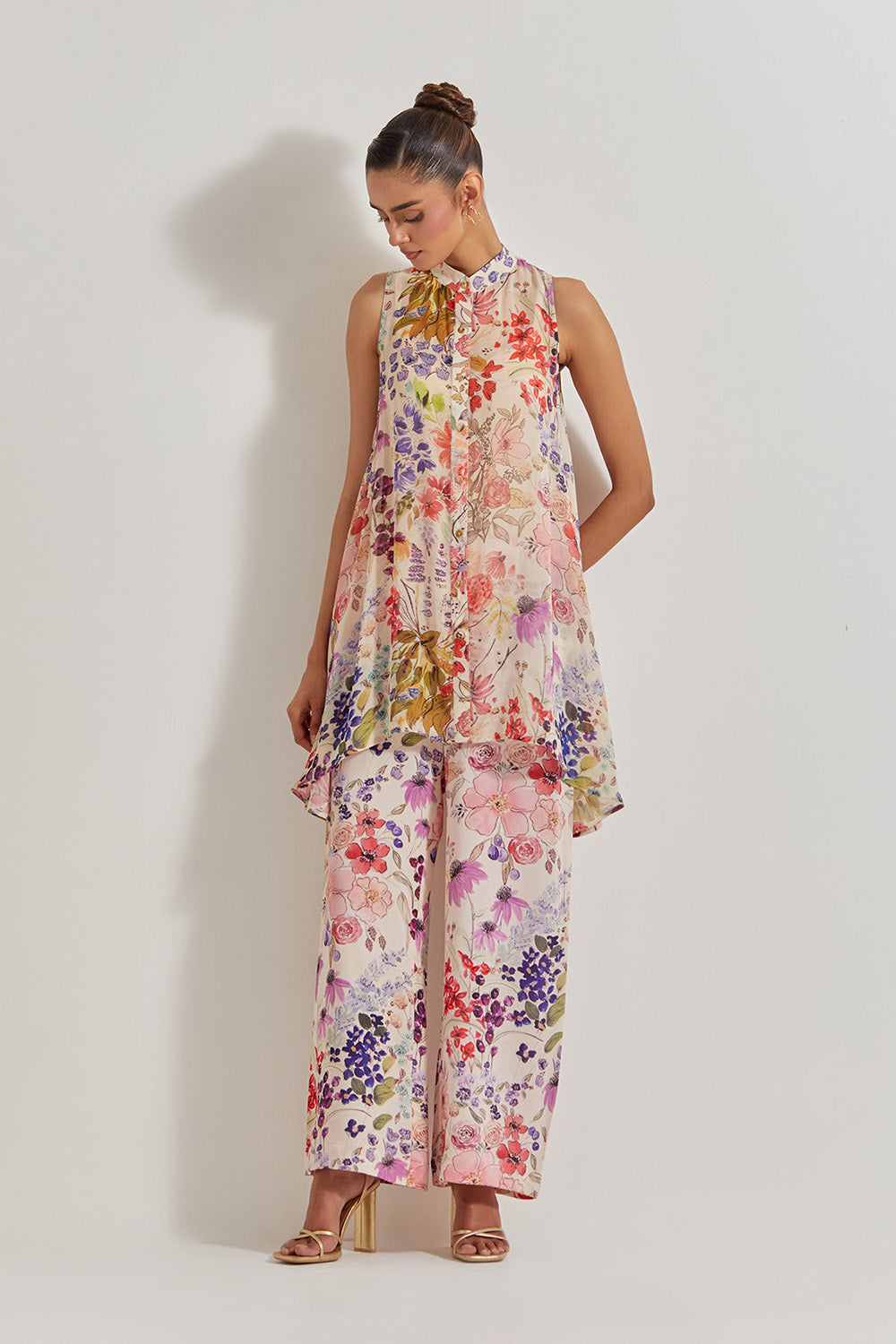 Blooming Burst Georgette Co-Ord Set