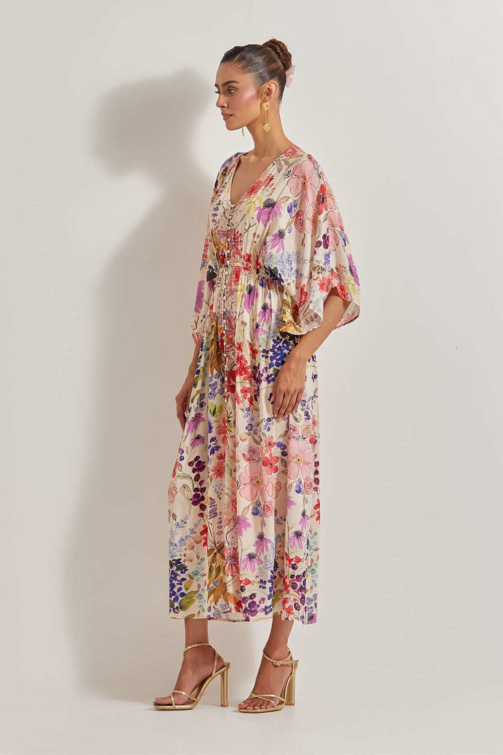 Blooming Burst  Rayon Dress