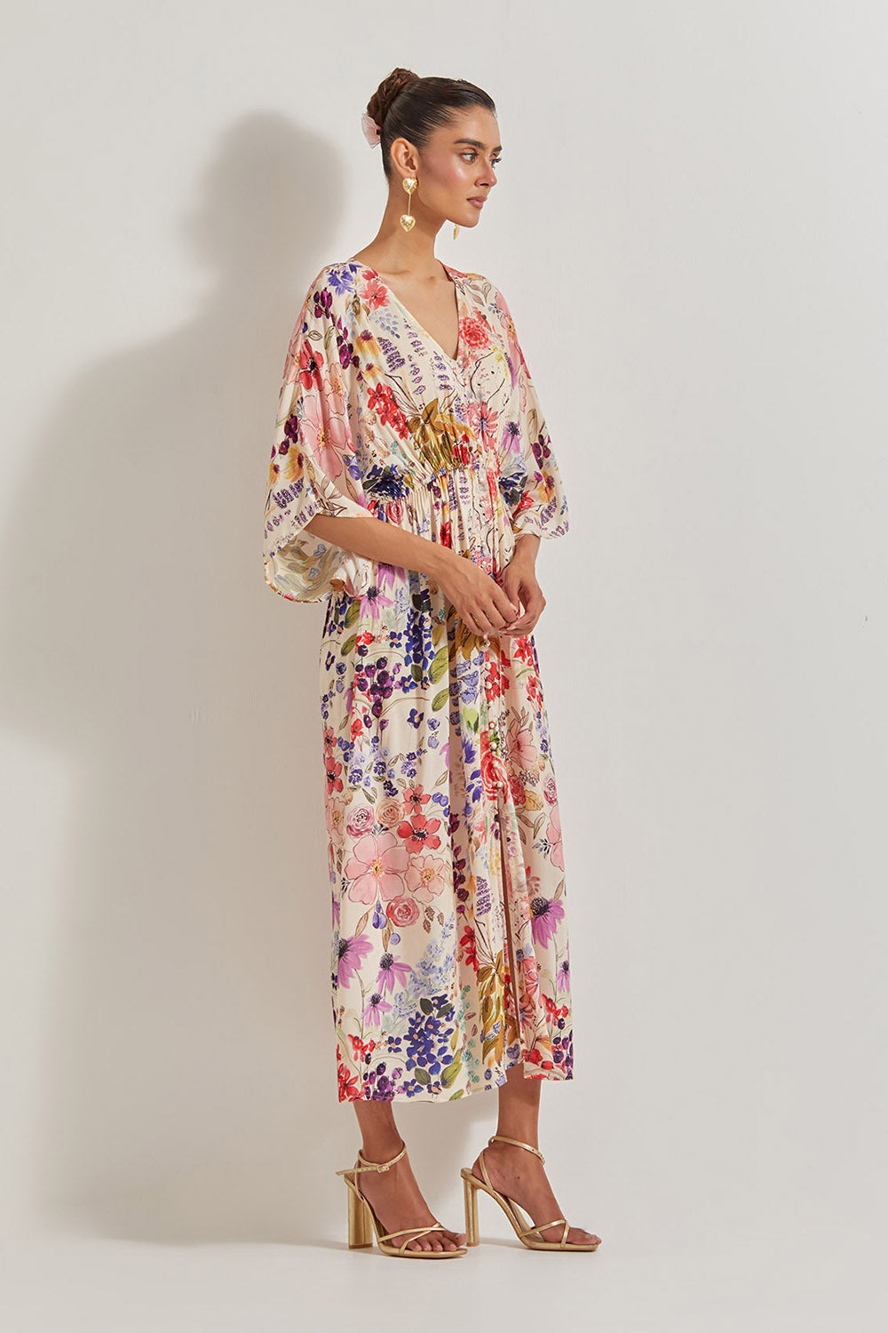 Blooming Burst  Rayon Dress