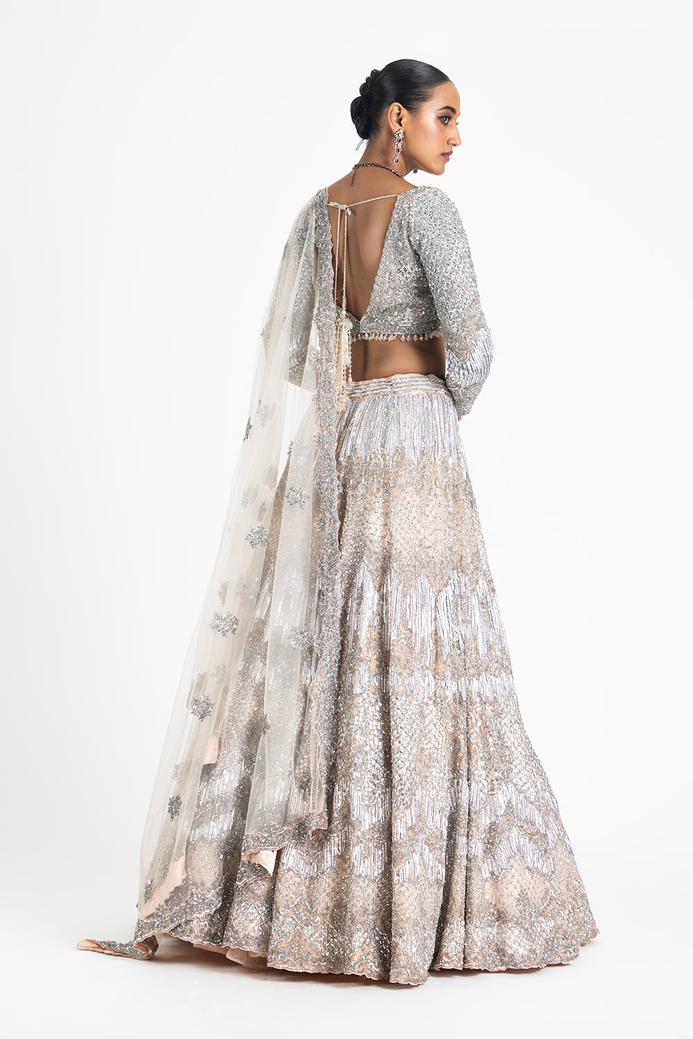 Blush Net Lehenga Set