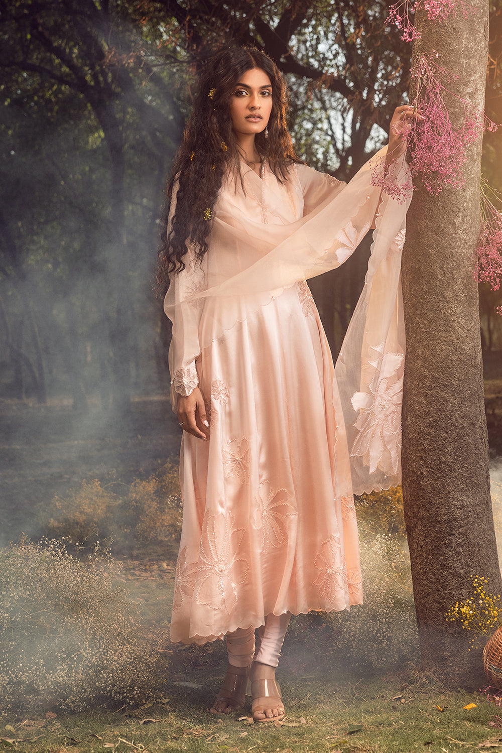 Blush Pink Anarkali Set