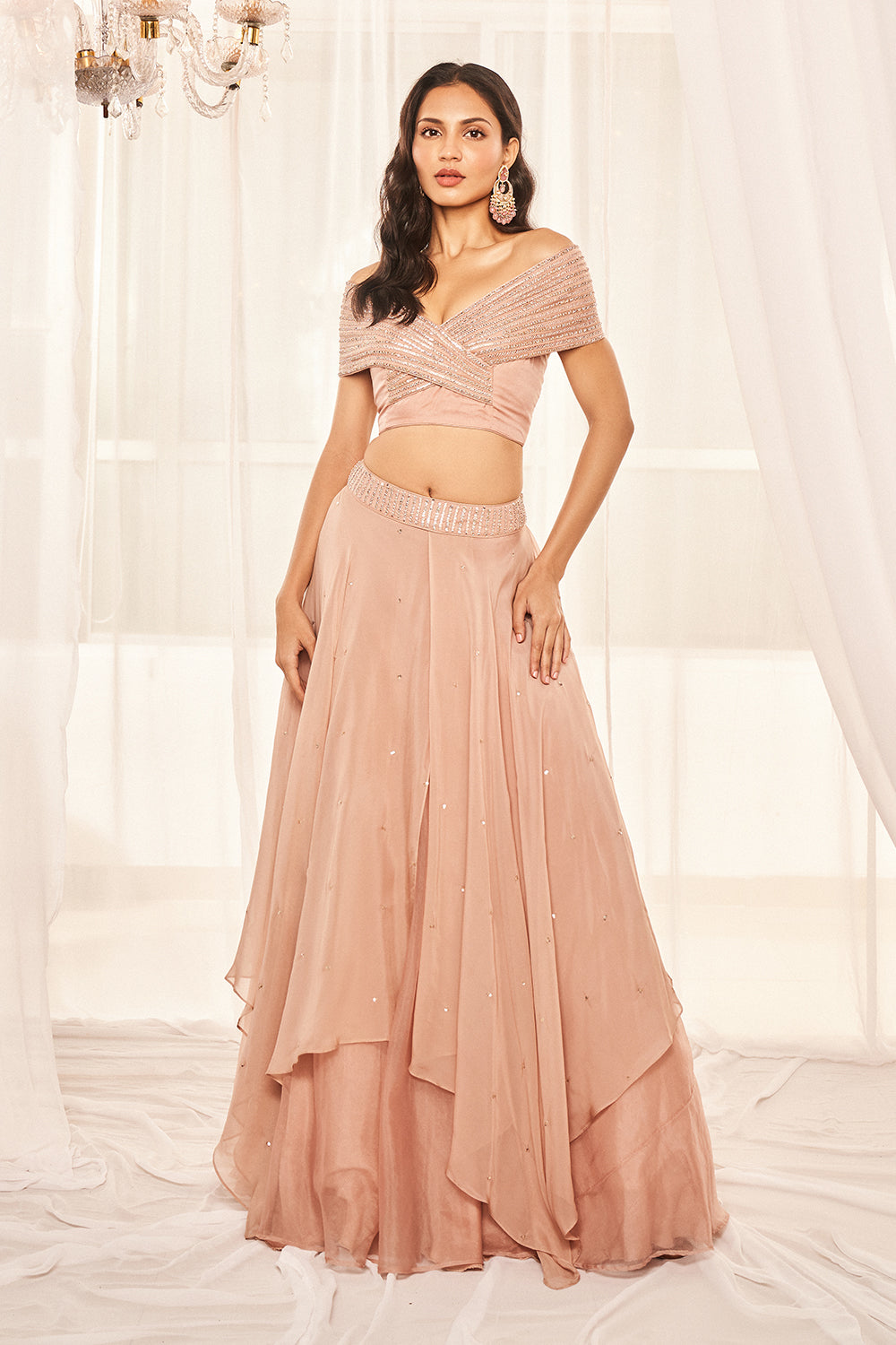 Blush Pink Lehenga Set