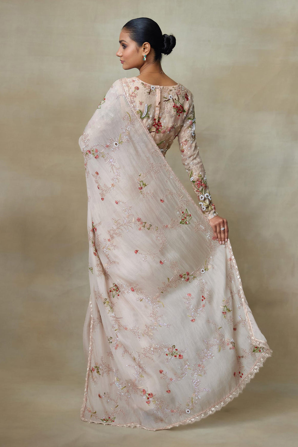 Blush Saree