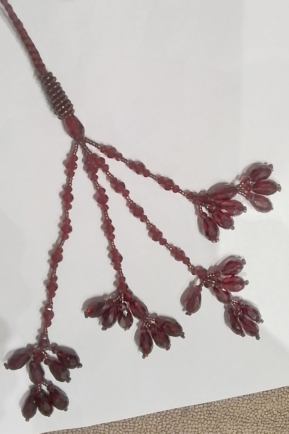Burgundy  Satin Drape Saree
