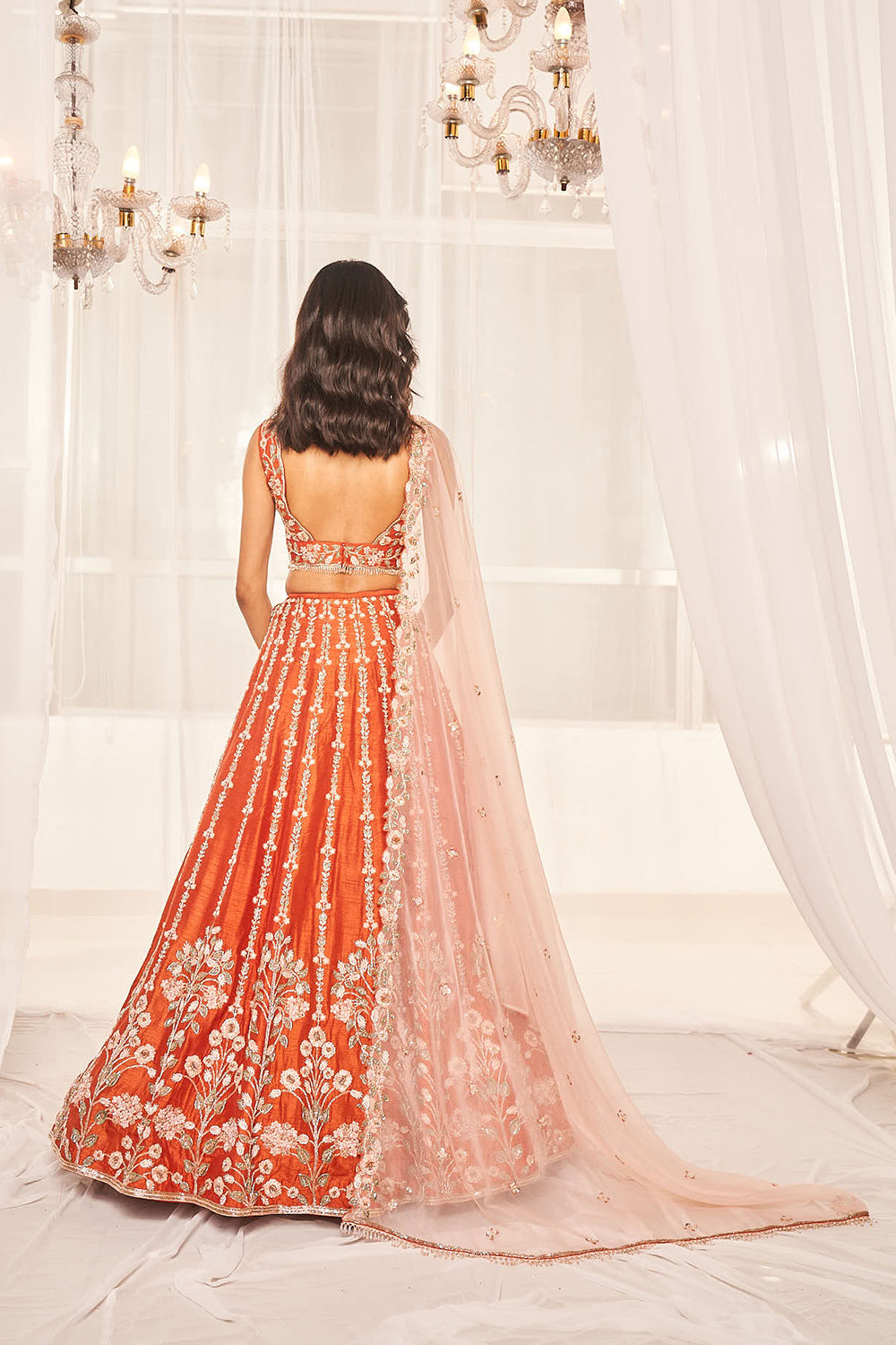 Burnt Orange Bridal Set