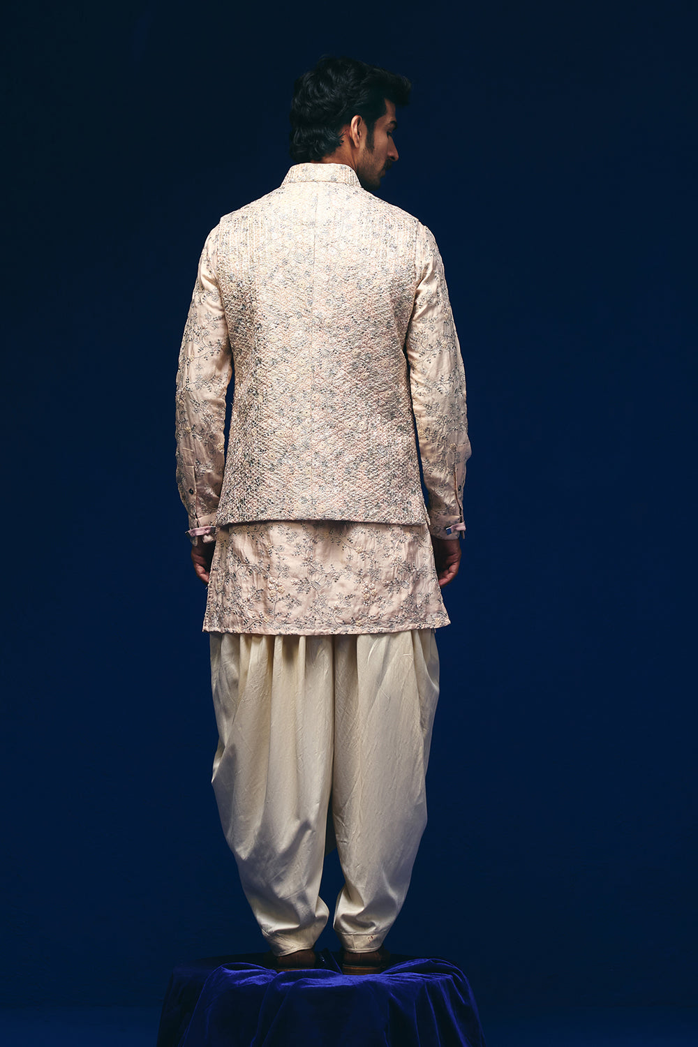 Camellia Nehru Jacket Set