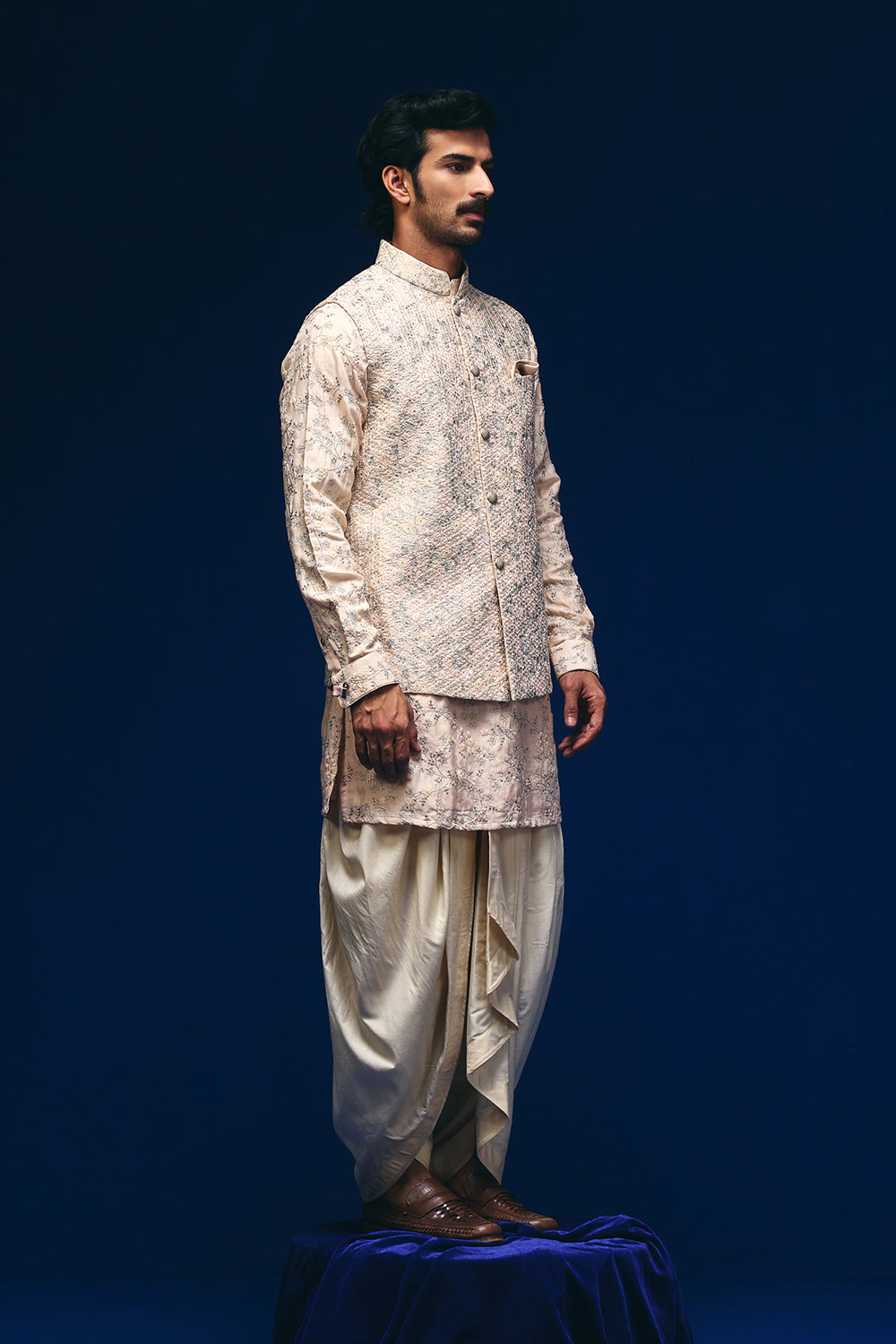 Camellia Nehru Jacket Set