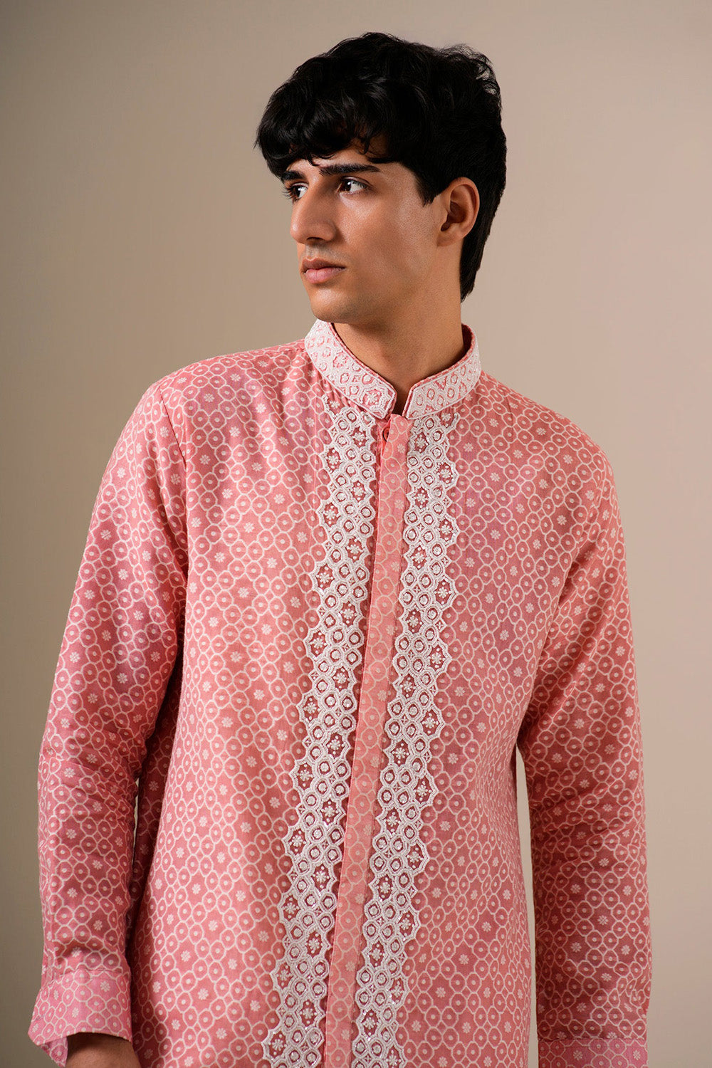 Cerise Glow Kurta Set