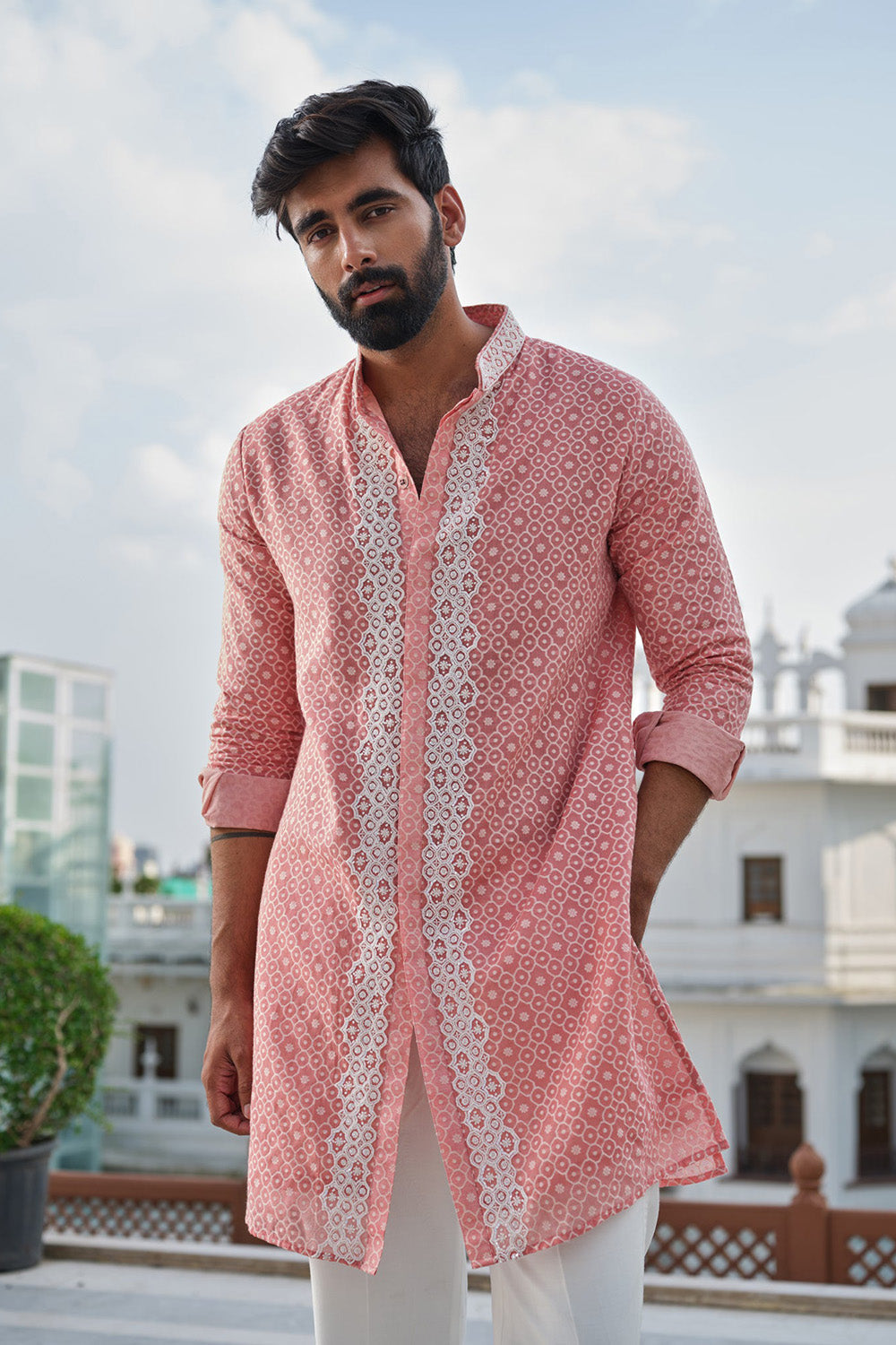 Cerise Glow Kurta Set