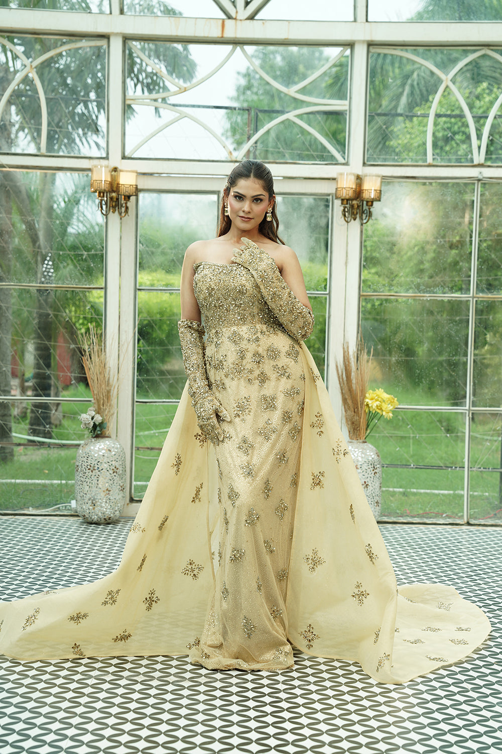 Champagne Crystal Enchantress Gown