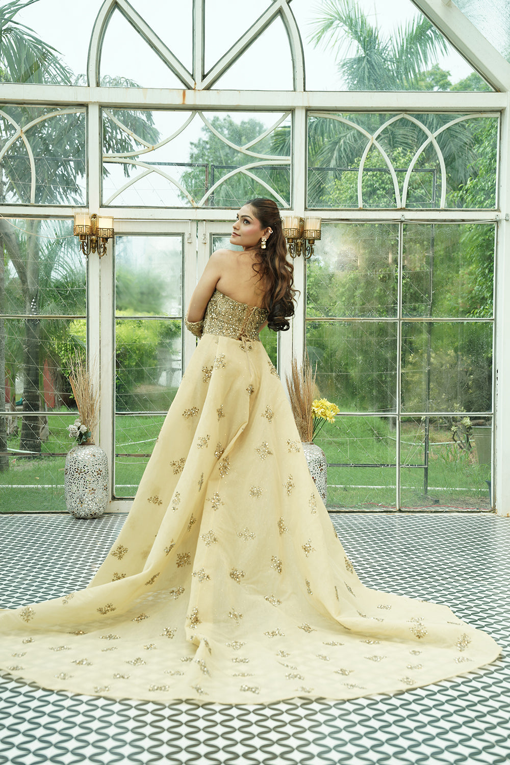 Champagne Crystal Enchantress Gown