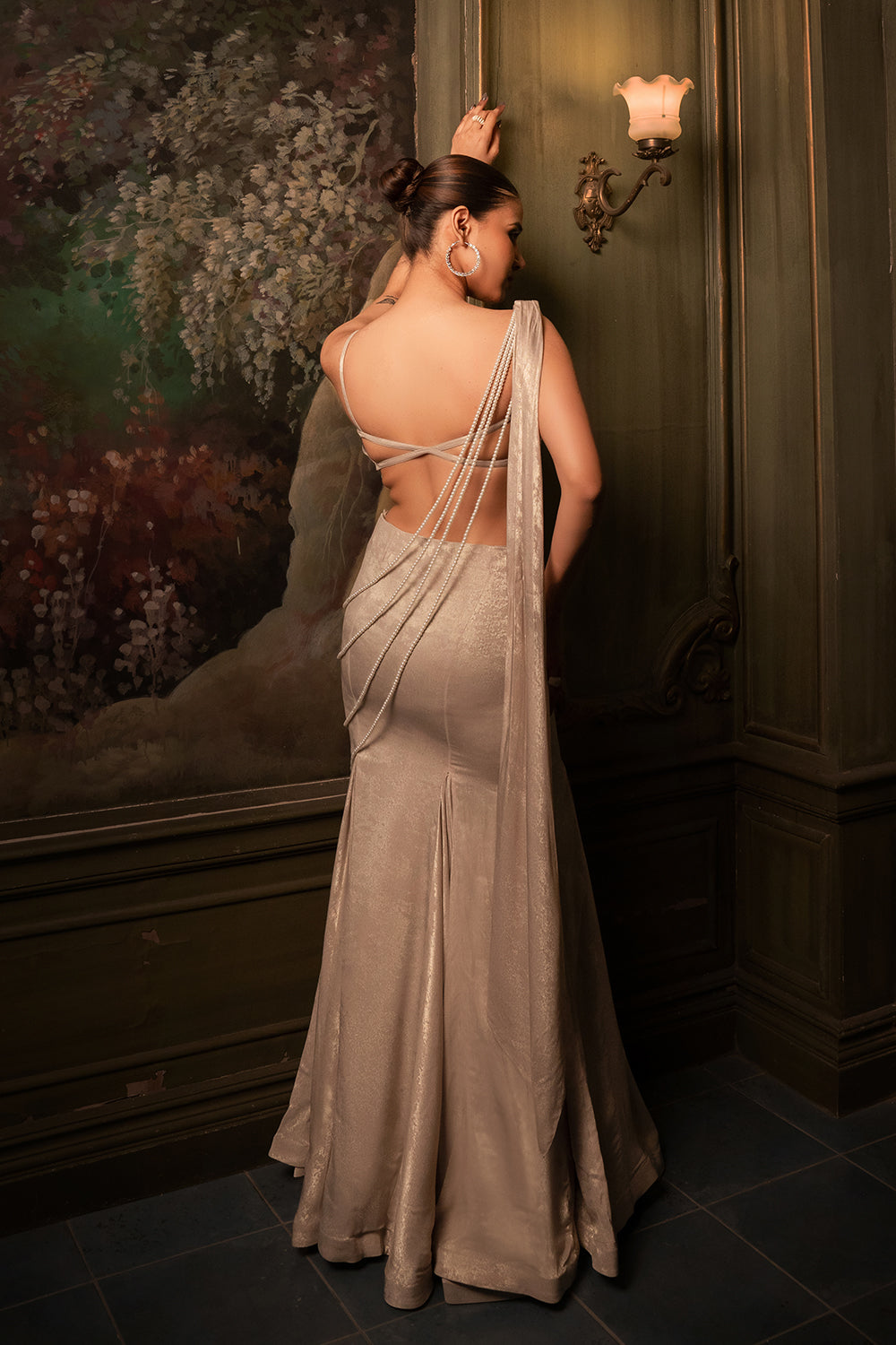 Champagne Pearl Drape