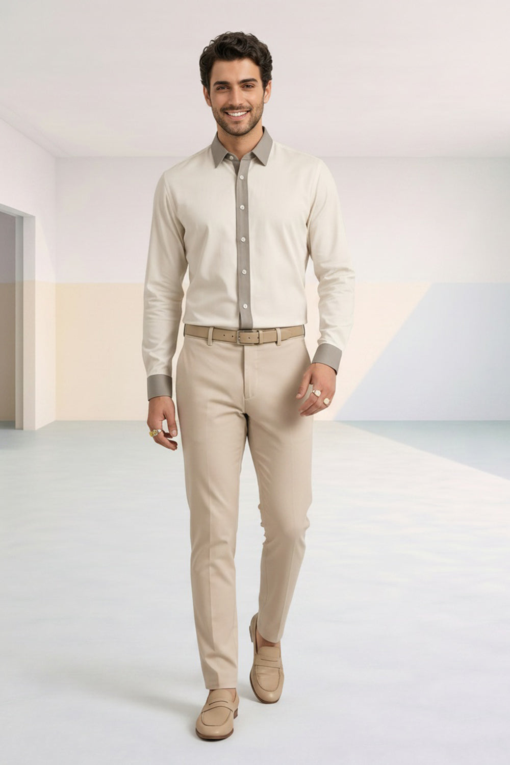 Colour Block Shirt - Cassian