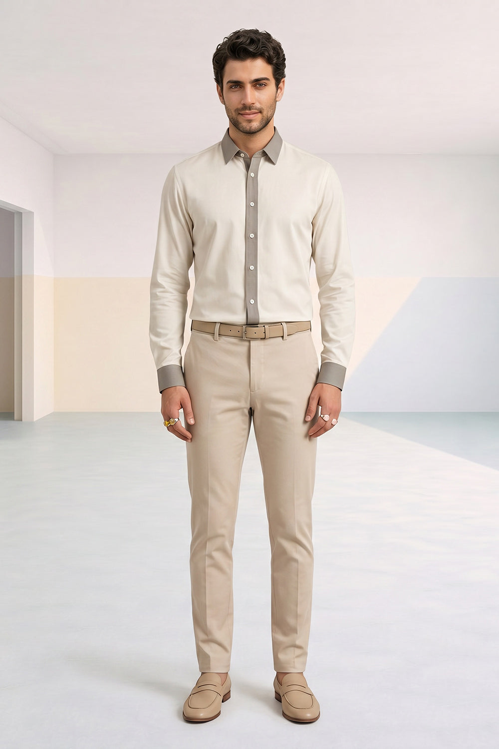 Colour Block Shirt - Cassian