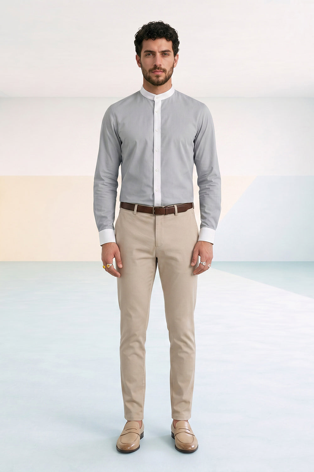 Colour Block Shirt - Evren