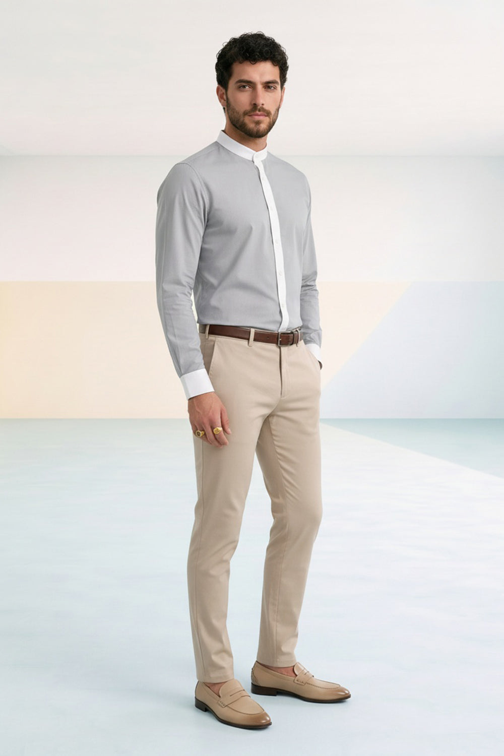 Colour Block Shirt - Evren
