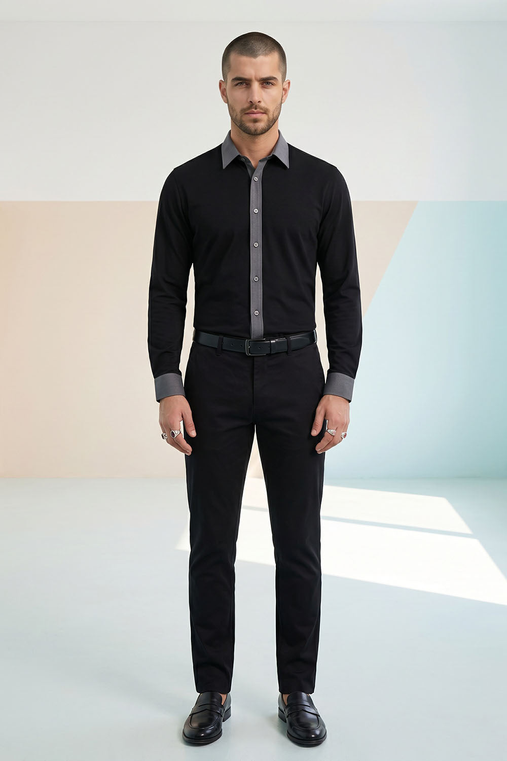 Colour Block Shirt - Kellan