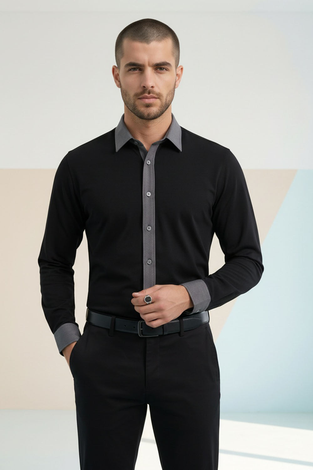 Colour Block Shirt - Kellan