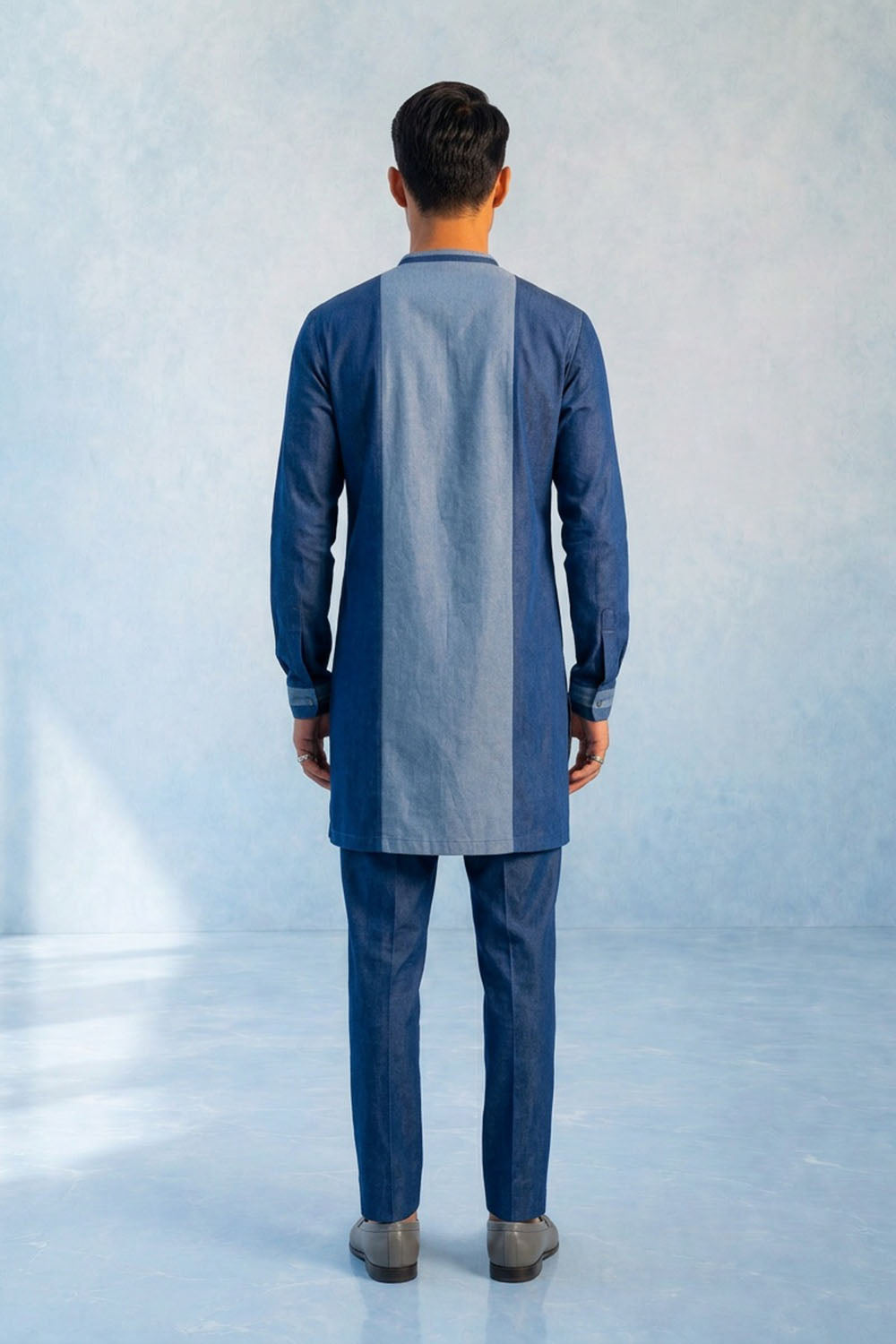 Colour Blocked Kurta Set - Joshua
