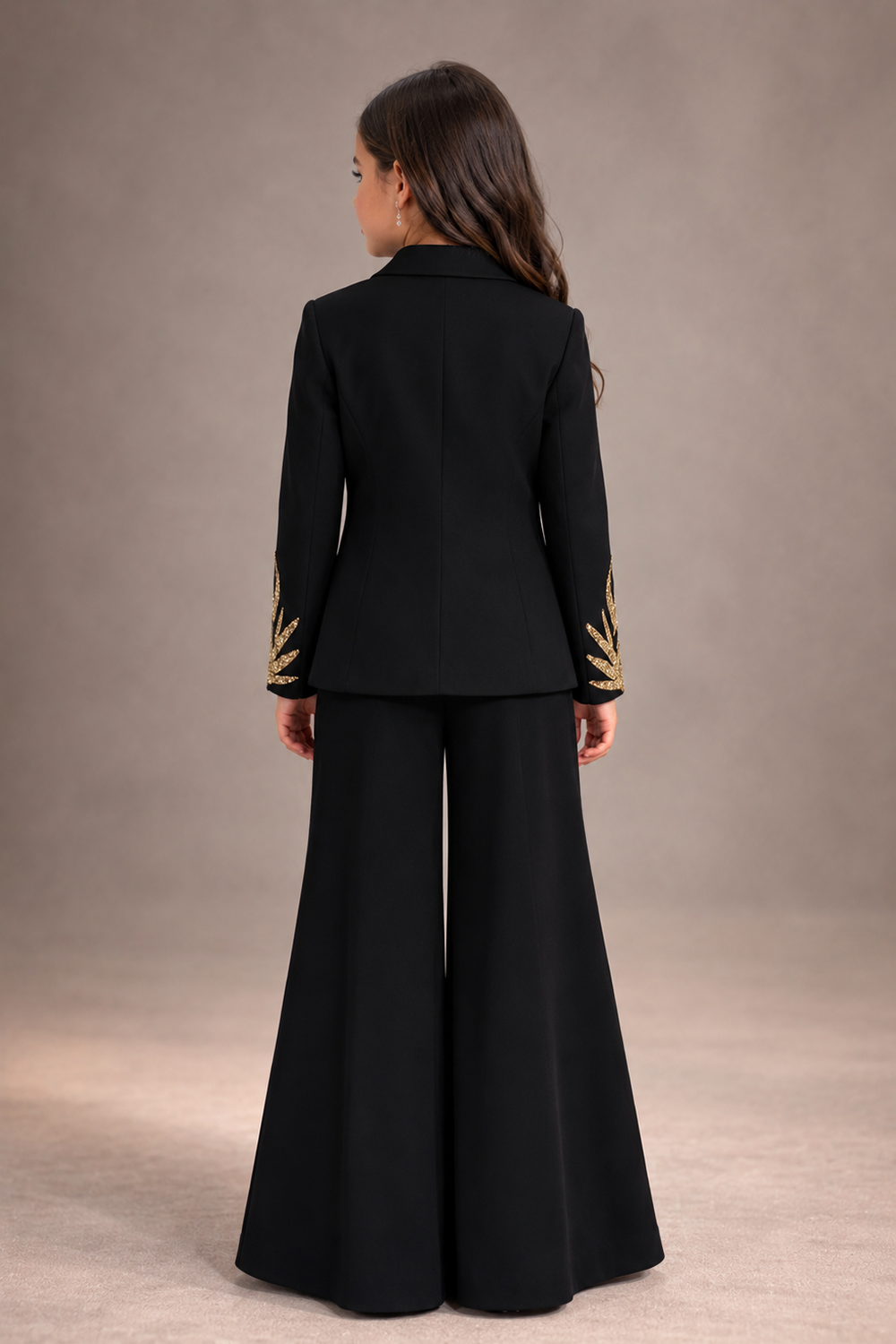 Coord Set with Sequence Work N Flared Pants