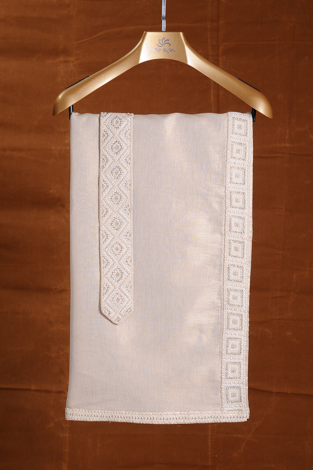 Cream  Sherwani Kurta Trouser Set