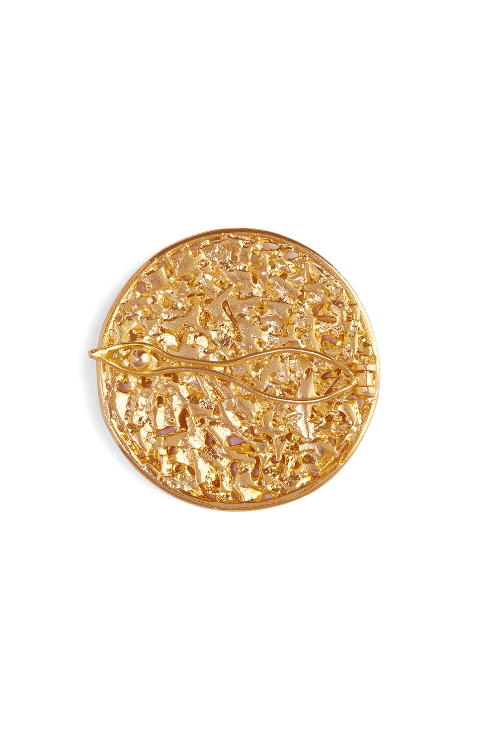 Dainty Gold Druzy Hair Clip