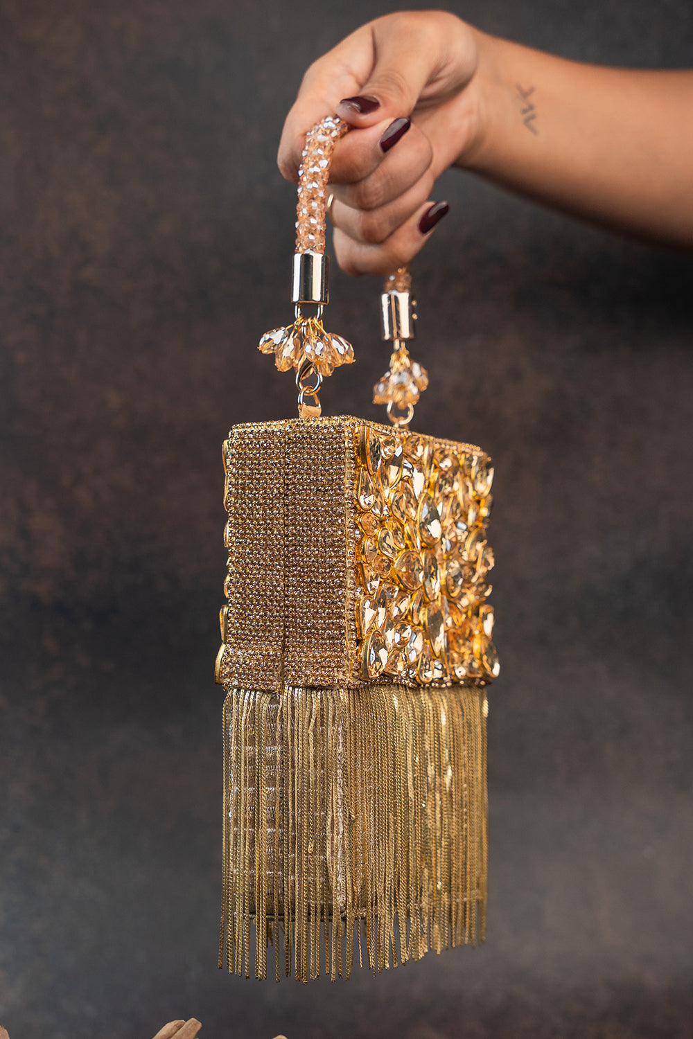 Diamond Hinted Boite Gold