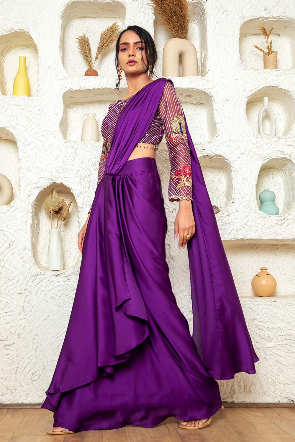 Drape Saree With Blouse