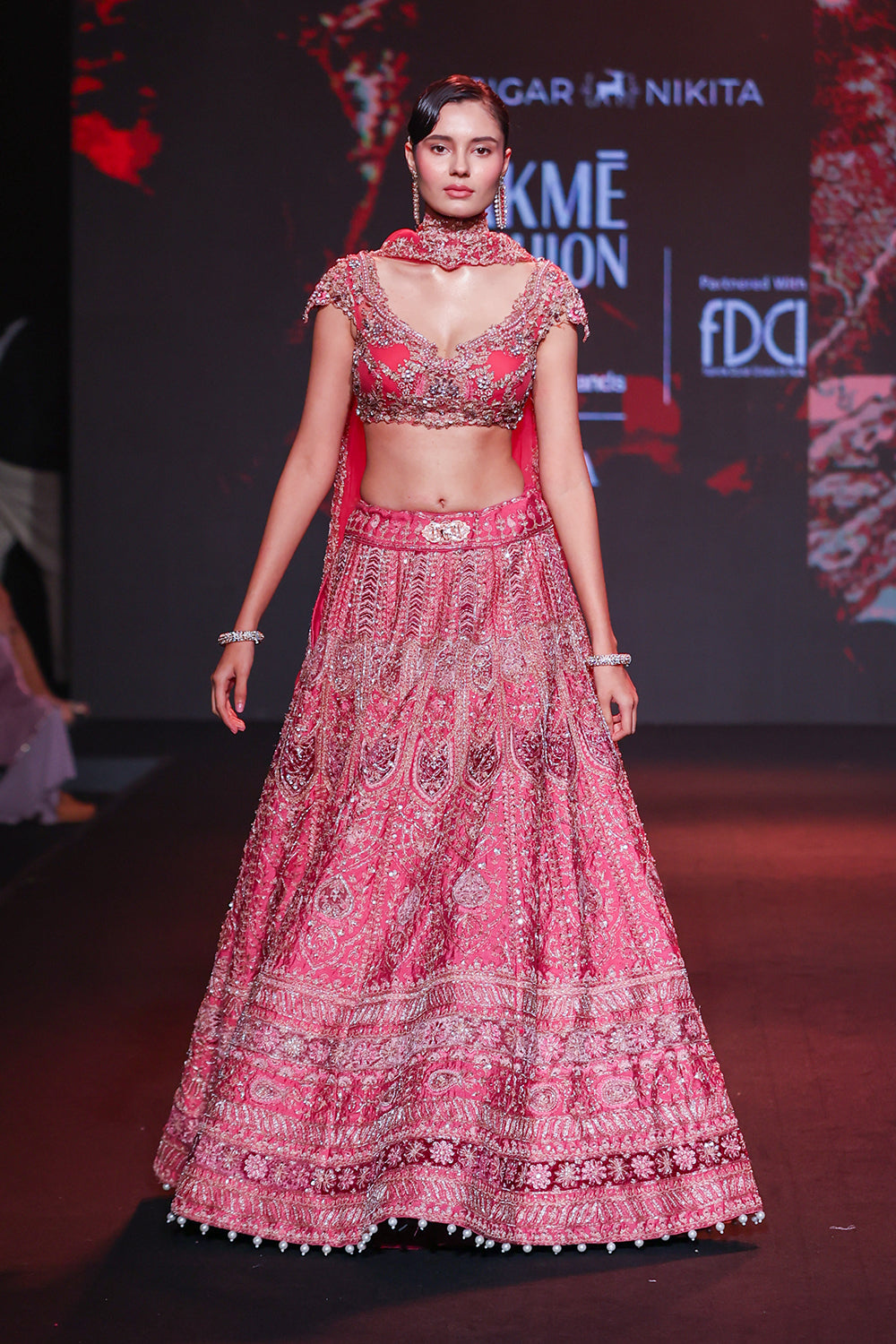 Dusk in Blossam Lehenga set