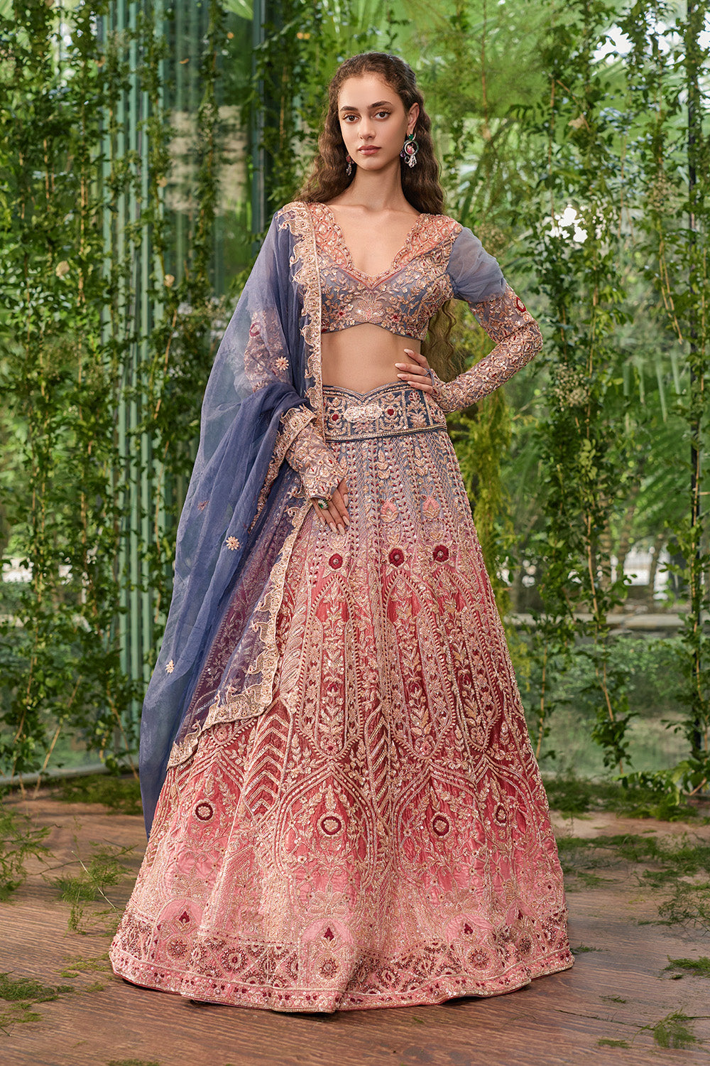 Dwirang- A Tale In Two Hues Lehenga