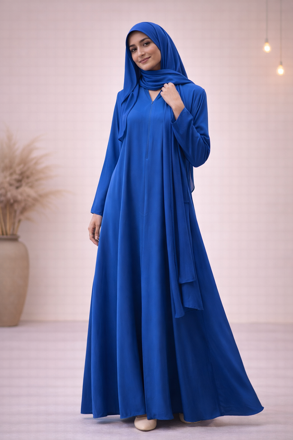 Elegant Blue Abaya