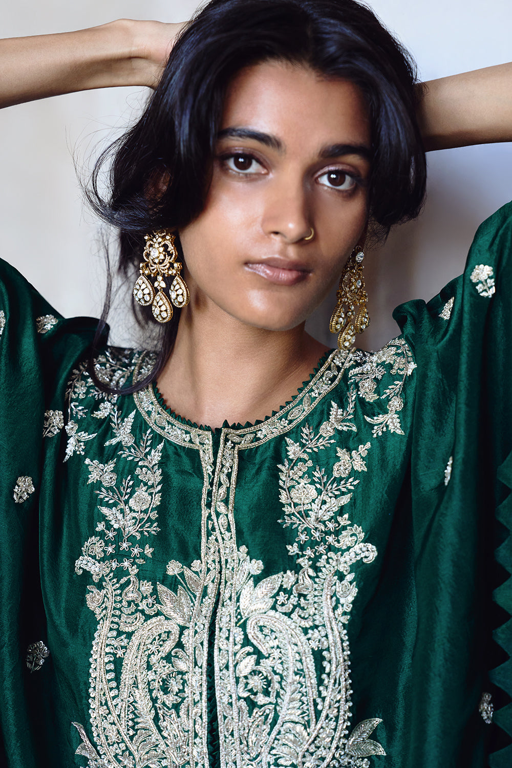 Emerald Green Amra Kaftan Set