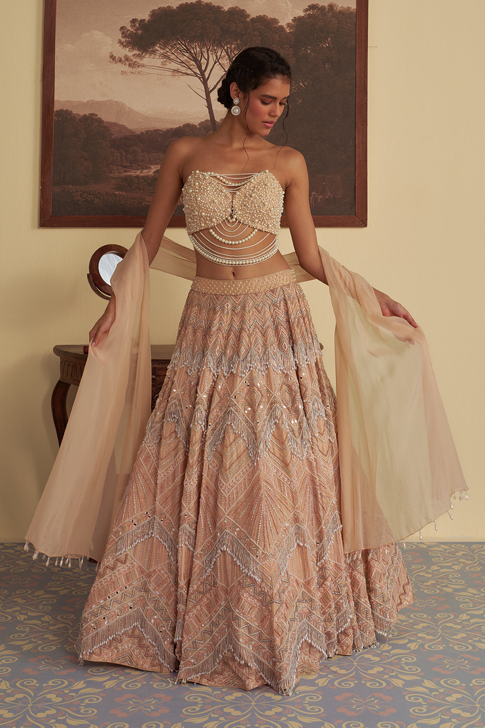Evelina Pearl lehenga