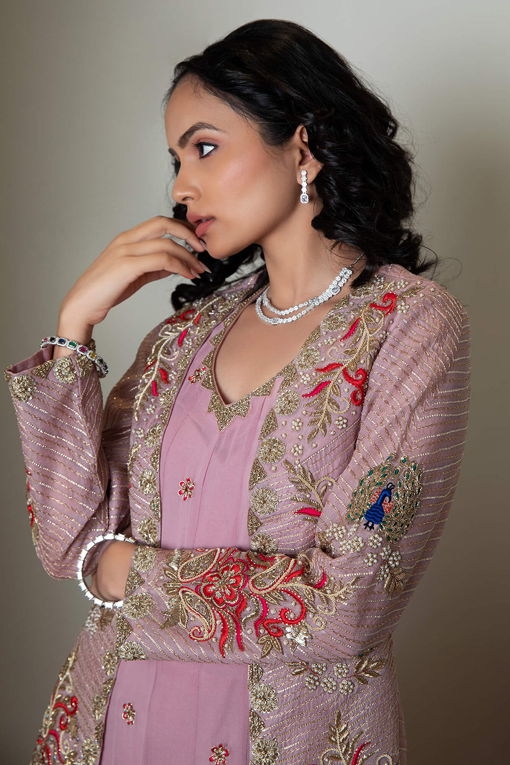 Flare Pants With Jacket