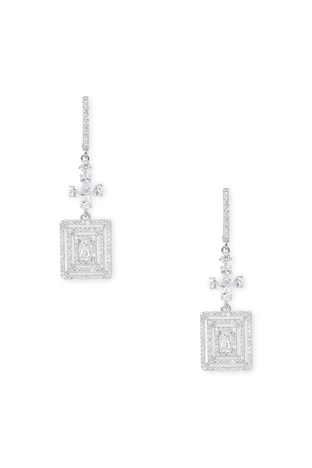 Floral drop earrings