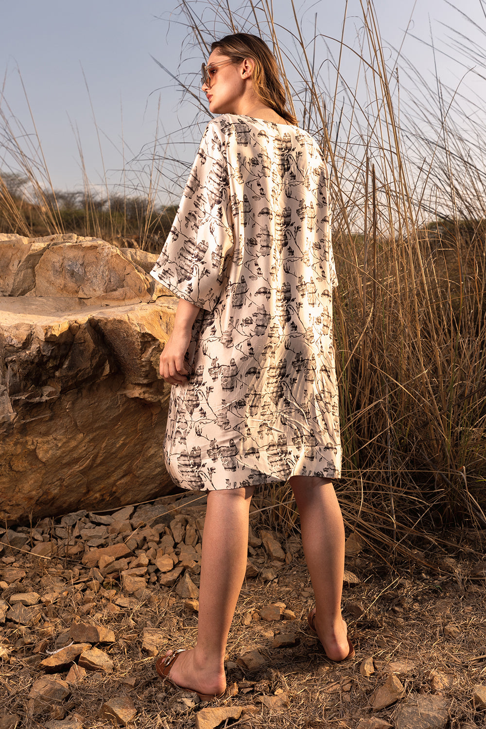 Floral Reverie Kaftan Dress