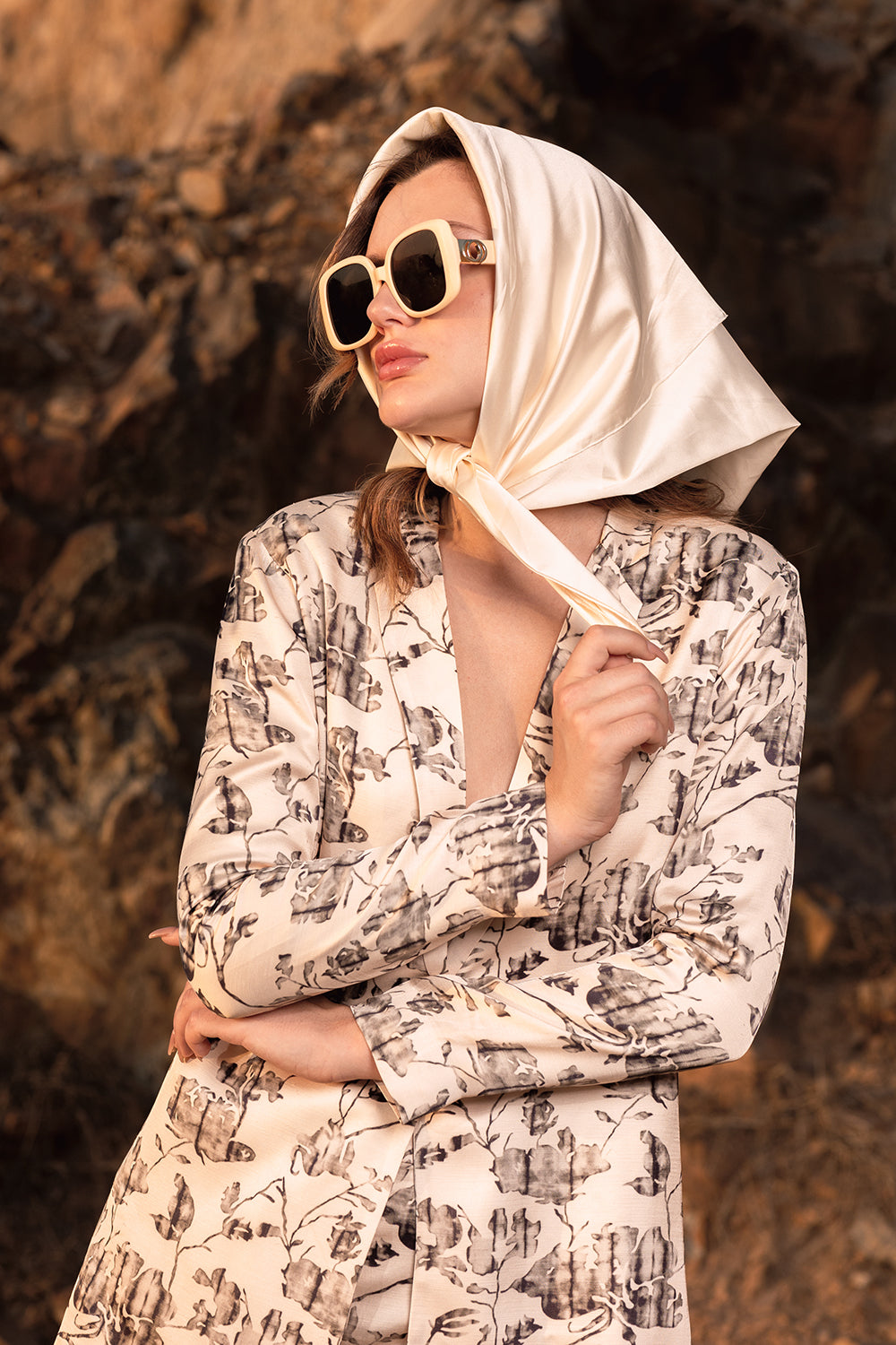 Floral Reverie Long Blazer And Trouser Co-Ord
