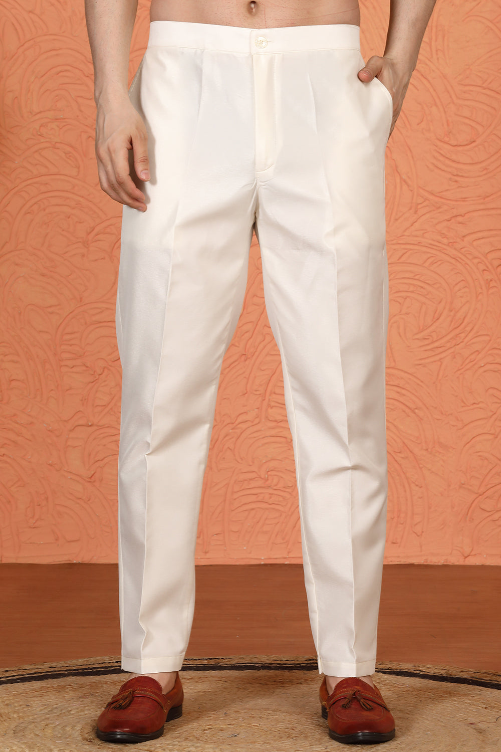 Forest Landscape  All Over  Embroidered Kurta with Back Elastic Pants