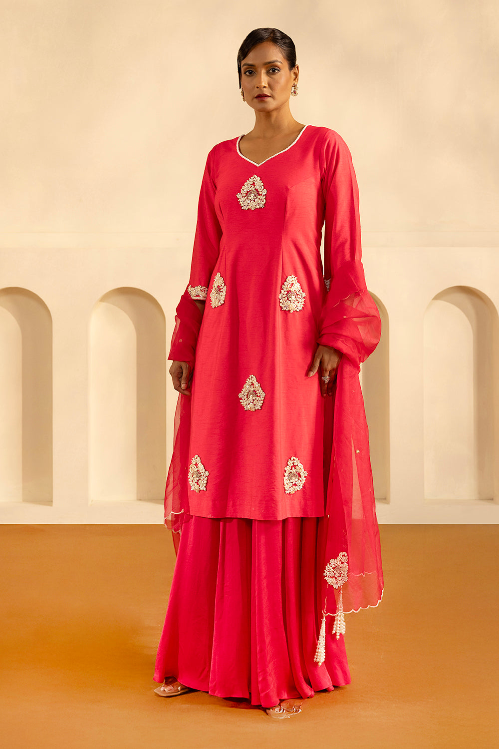 Fuchsia Sharara Set