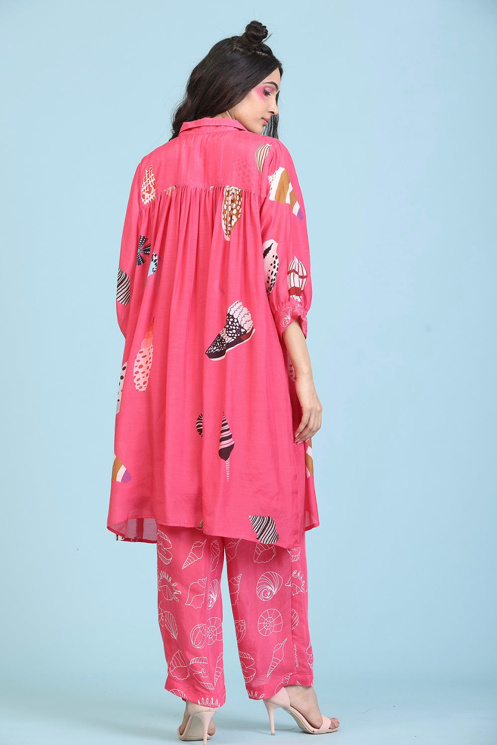 Fushcia Kurta Set