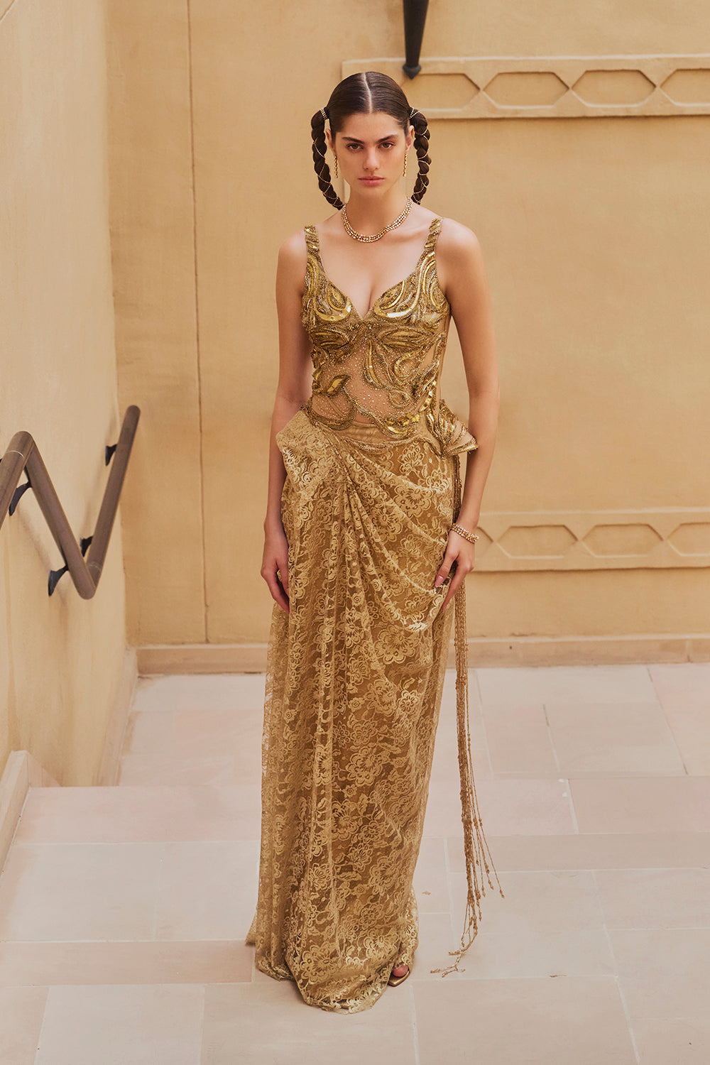 Gold Wave Gown