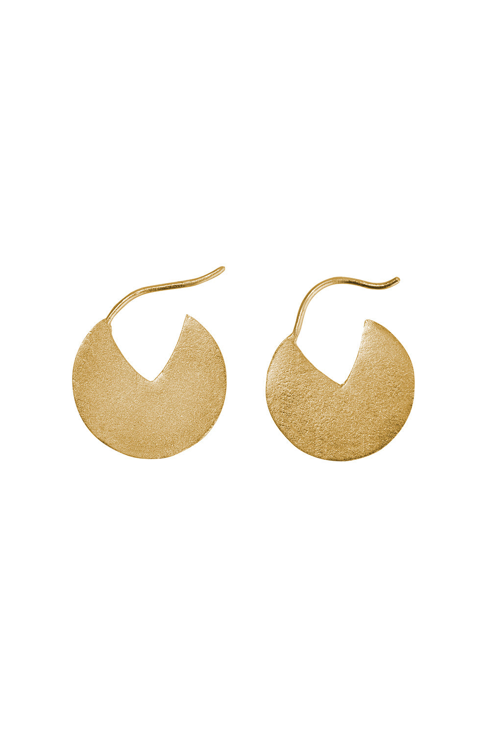 Golden Crescent Earrings
