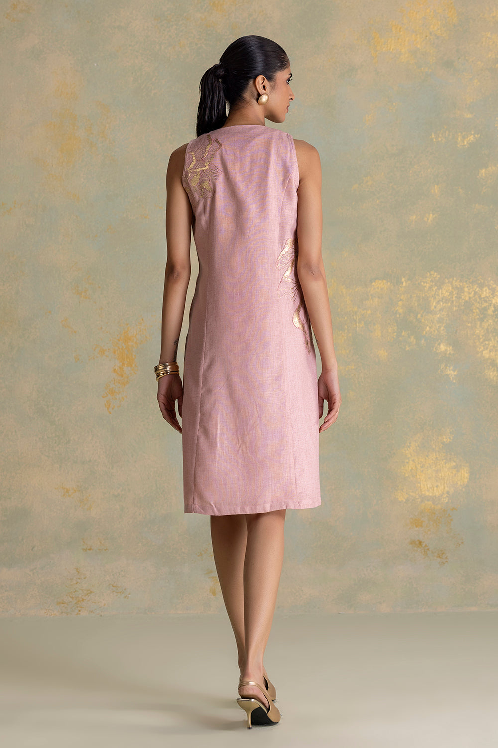 Golden Grace Daisy Dress