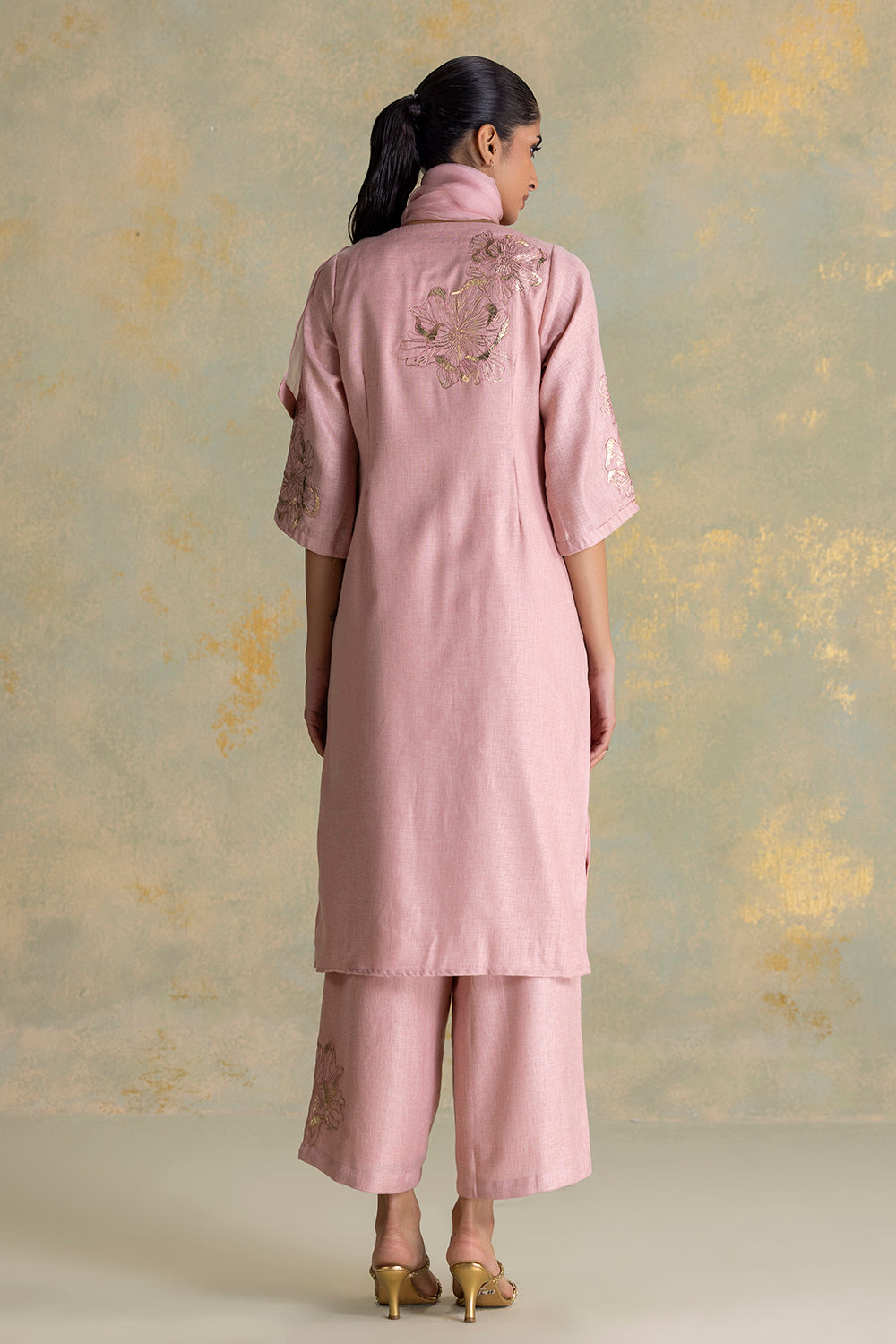 Golden Grace Kurta Set