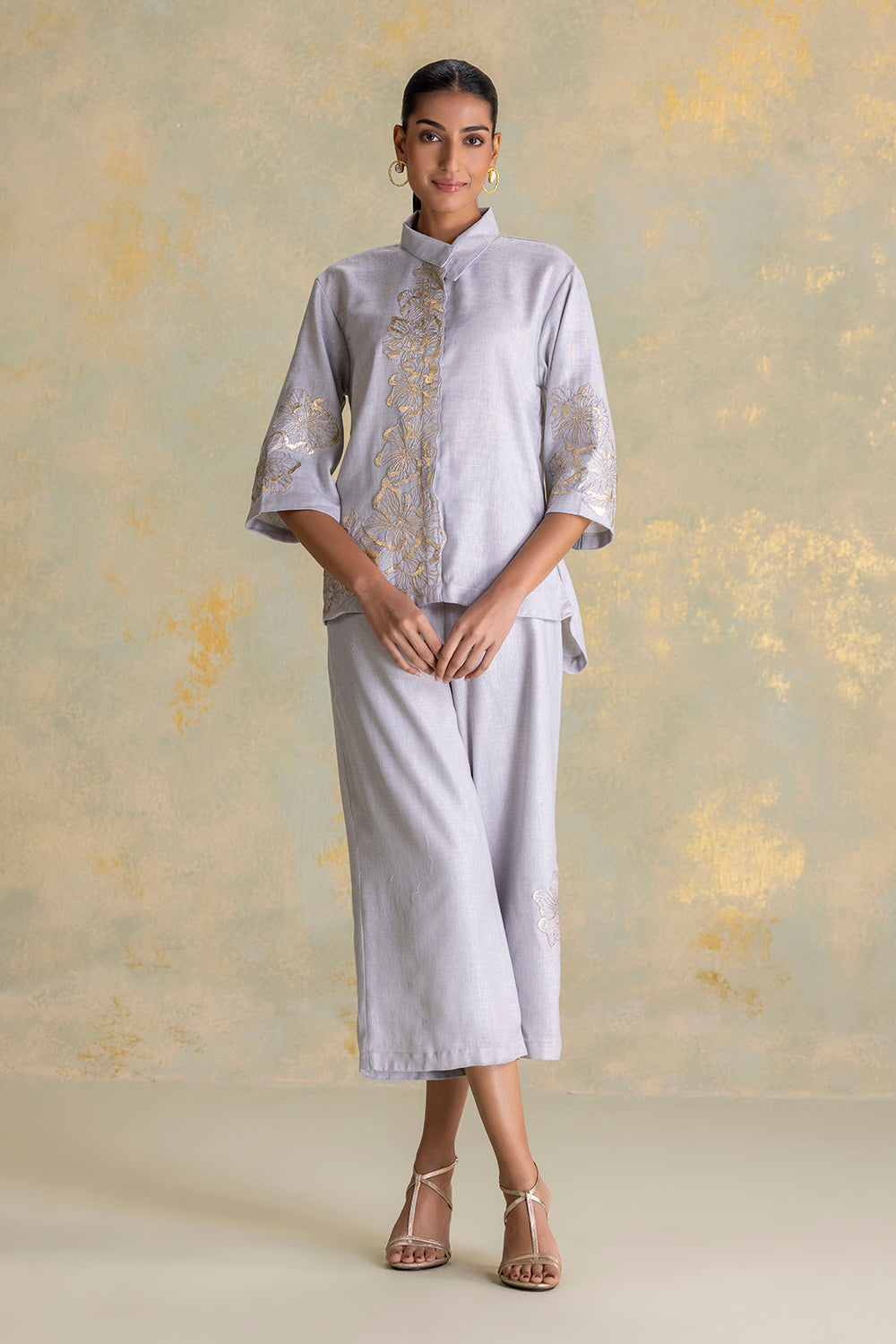Golden Grace shirt Co-ord